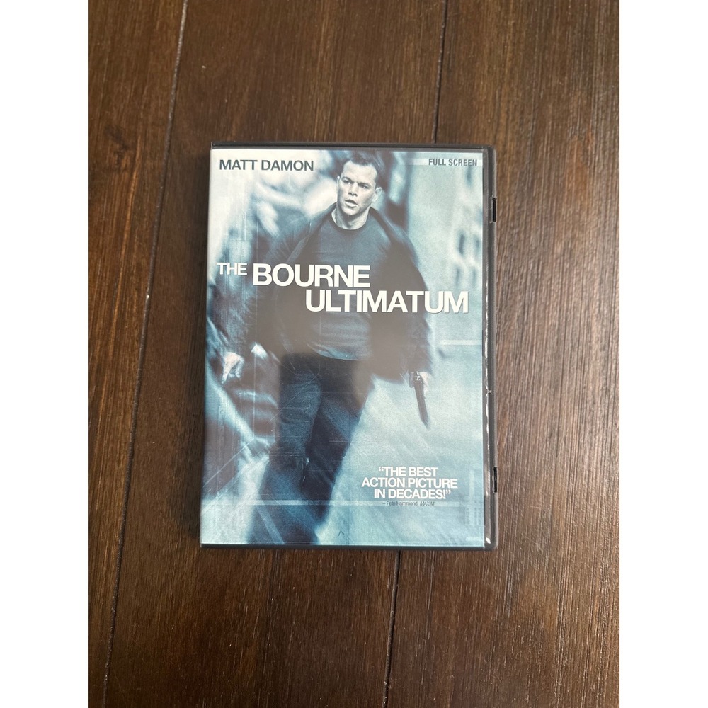The Bourne Ultimatum DVD Full Screen Matt Damon Action Thriller Movie